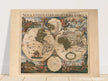 Ancient world map poster 17th century Nova Totius Terrarum Orbis Tabula