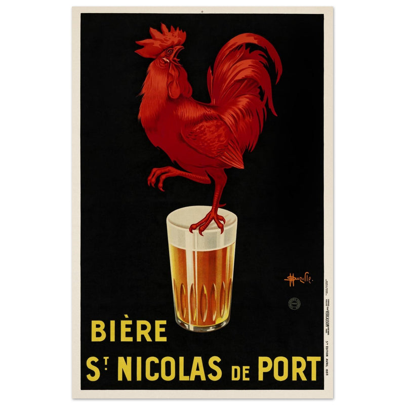 Biere St Nicolas de Port advertising vintage poster by Marcellin Auzolle.