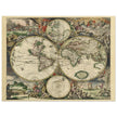 Ancient old world map of 1689 by Gerard van Schagen.