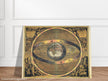 Scenography of the Ptolemaic cosmography by Andreas Cellarius. Cosmographical atlas.