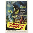 The Man from Planet X movie poster. Vintage film .
