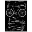 Vintage bicycle patent 1899 by M. C Johnson.
