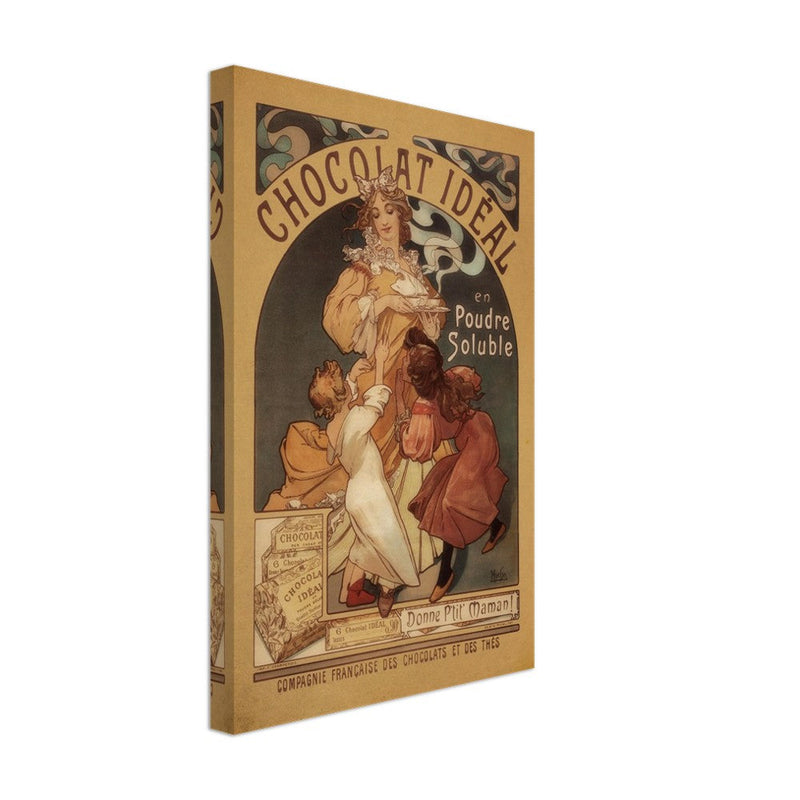 Art Nouveau Alphonse Mucha Chocolat Ideal.