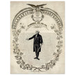 Declaration of Independence of America. George washington manuscript illustration.