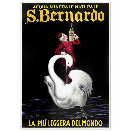 San Bernardo water italian vintage advertising print. Poster by Leonetto Cappiello 1953