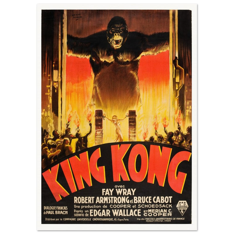 King Kong movie poster. French version.