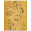 Vintage revolver patent by C P O'Neill.