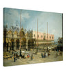 The Square of Saint Mark's Venice Italy Antique painting by Canaletto.
