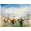 Venice Italy from the Porch of Madonna della Salute by Joseph Mallord William Turner. Antique painting .  Art Print