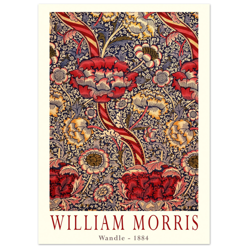 William Morris Wandle  from printed cotton original.