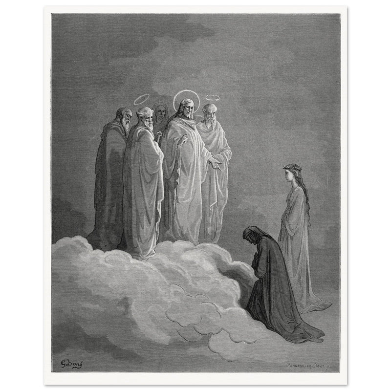 The Divine Comedy by Gustave Dore illustration. Paradise. The Heaven of the fixed stars.