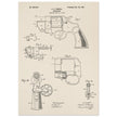 Vintage revolver patent by C P O'Neill.