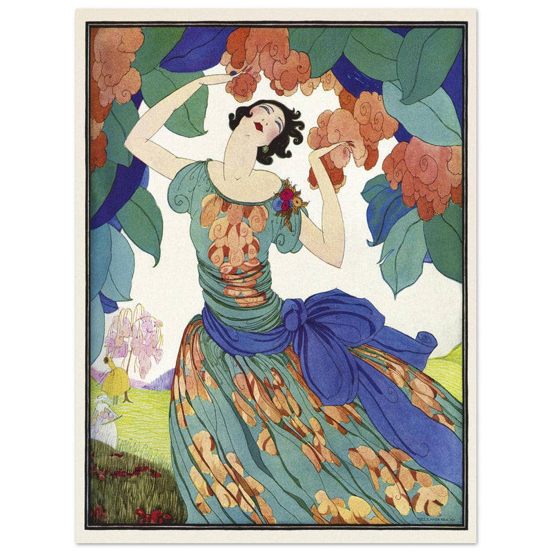 Spring Fashions by Helen Dryden illustration 1921 fashion magazine cover   .