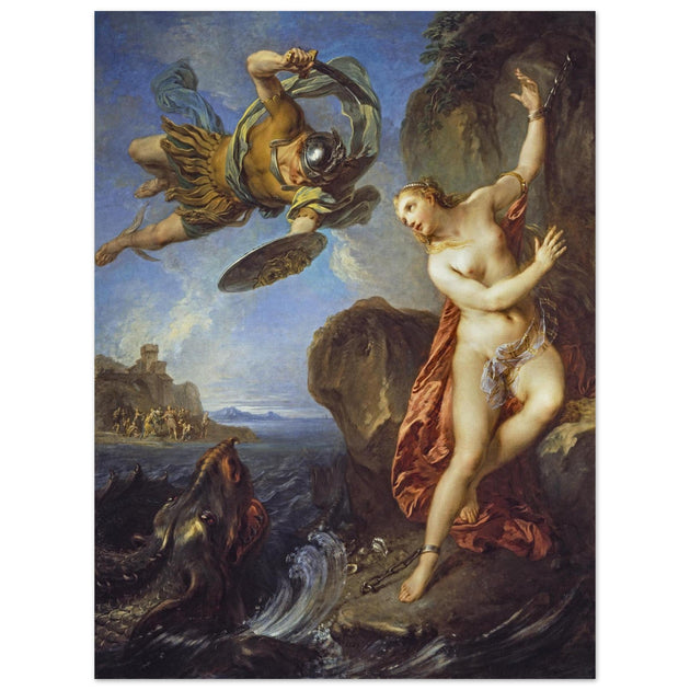 Perseus and Andromeda painting by François Lemoyne 1723