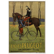 Cycles Peugot vintage advertisng poster by Ernest Vulliemin.