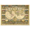 Ancient world map of 1776 by Abbe Clouet Double hemisphere world map.