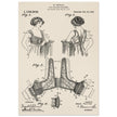 Bust reducer brassiere vintage patent by M Perillat
