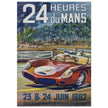 Le Mans race 1962 by Michel Beligond vintage poster .