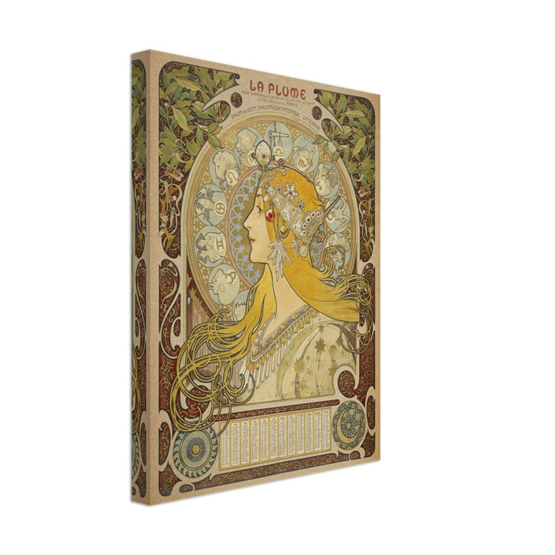 Art Nouveau Alphonse Mucha La Plume.