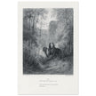 Gustave Dore illustration of King Arthur legend . The Dawn of Love. From the book Idylls of the King by Alfred Tennyson.