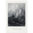 Gustave Dore illustration of King Arthur legend . Camelot . From the book Idylls of the King by Alfred Tennyson.