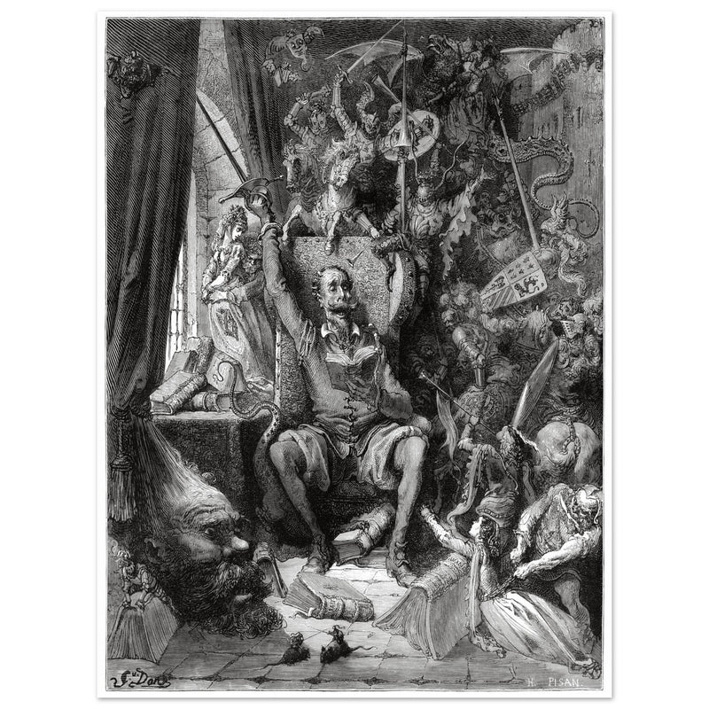Don Quixote illustration by Gustave Dore. A world of disorderly notions Chapter one.
