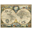 Ancient map of the world XVII Century Double Hemisphere globe map by Jacob Aertsz.