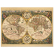 1596 World map by Arnold and Hendrik Van Langren. Orbis Terrae Compendiosa map fine art map is a marvel of historic cartography