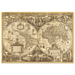 Ancient world map vintage reproduction of the XVII century by Nicolaes Geylekerck