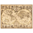 World map. Nouvelle et Exacte Description du Globe Terrestre Reveue Corrigee et Augmentee ... by Guillaume Blaeu