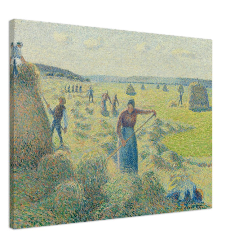 La Recolte des Foins  Eragny. The haymaking Eragny by Camille Pissarro 1887.