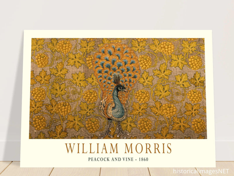 William Morris Peacock and Vine 1860 .