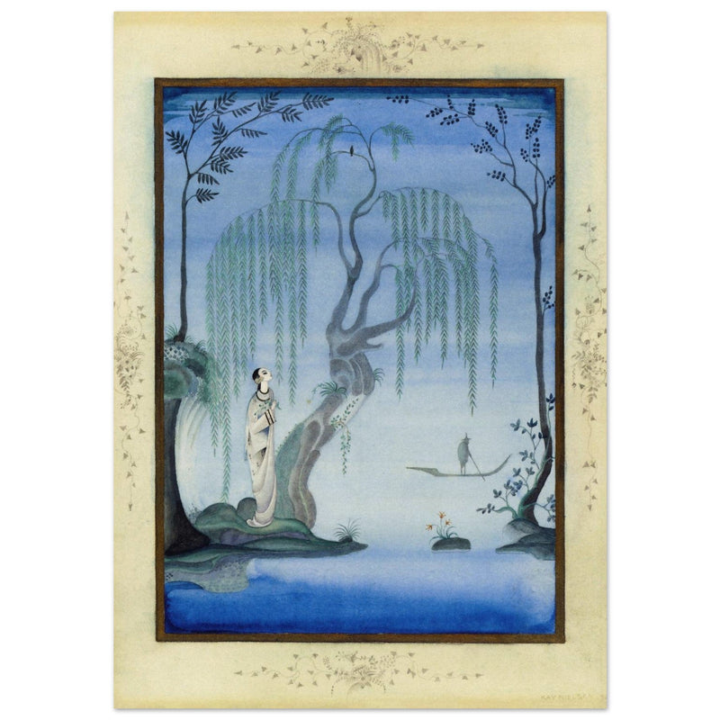 Kay Nielsen and his illustration The Nightingale from Fairy Tales by Hans Andersen.