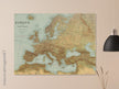Ancient old map of Europe. George Erhard  antique map reproduction poster. decoration