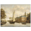 Jacobus Storck Nijenrode Castle on the Vecht near Breukelen. Antique old marine painting.  artwork