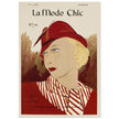 La Mode Chic old vintage fashion magazine cover from the 30s.