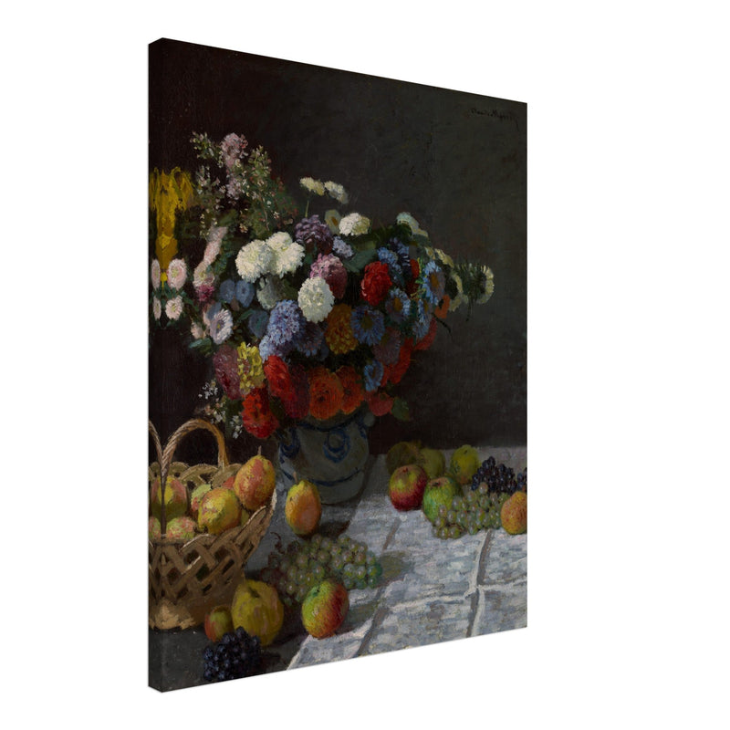 Still Life with Flowers and Fruit by Claude Monet