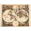 Old world map Orbis Terrarum Nova et Accuratissima Tabula by Nicolaes Visscher 1658.