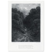 Gustave Dore illustration of King Arthur legend .Lancelot approaching the Castle of Astolat, Idylls of the King by Alfred Tennyson.