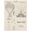 Airship patent illustration by T S C Lowe. Air Balloon