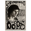 The Doors vintage concert poster. Performance in Los Angeles at the Shrine Exposition Hall 1967.