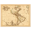 America ancient map. Novissima et accuratissima totius Americae descriptio by Nicolaes Visscher