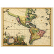 Ancient map of America by Carel Allard. XVII Century.