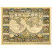 Ancient world map of 1776 by Abbe Clouet Double hemisphere world map.