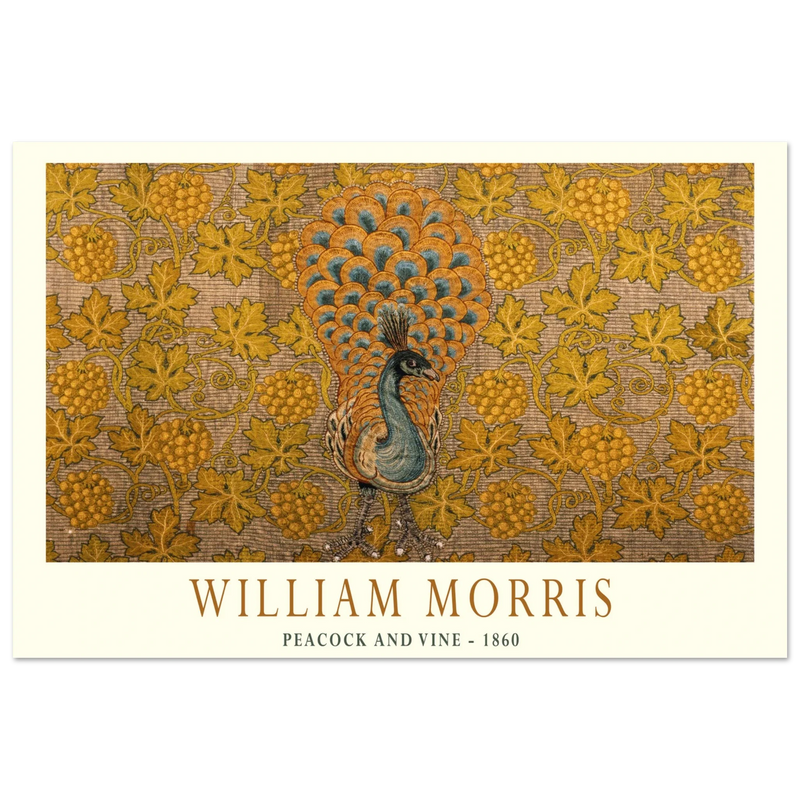 William Morris Peacock and Vine 1860 .