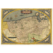 Ancient map of Flandria by Abraham Ortelius 1584. Vintage map  .