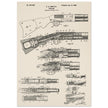 Firearm historic patent 1900. Matte paper