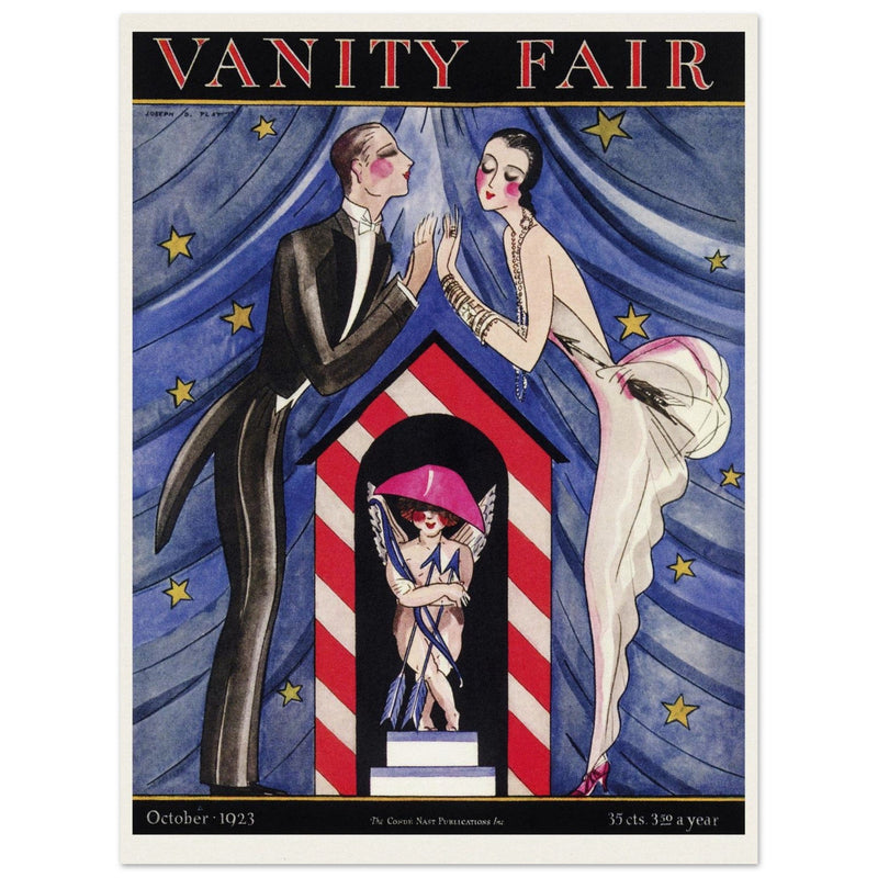 Vanity Fair magazine cover  illustration 1923 by Joseph B. Platt.