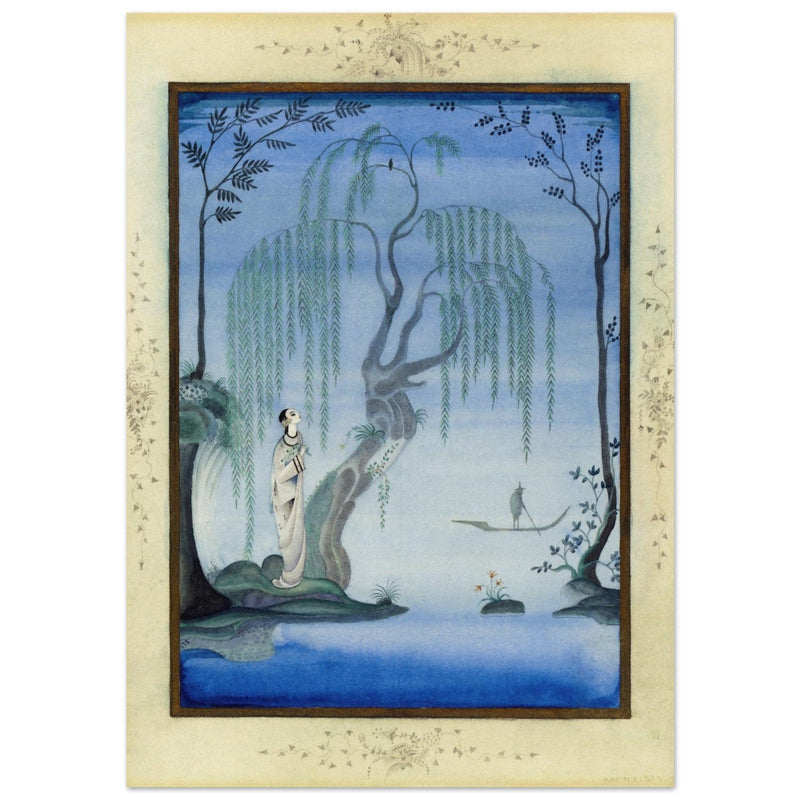 Kay Nielsen and his illustration The Nightingale from Fairy Tales by Hans Andersen.