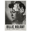 Billie Holiday concer music poster in New York City Town Hall in 1946.